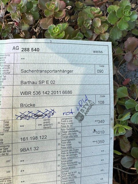 Barthau Anhänger: Barthau – Gebraucht aus Leibstadt von Rhystern 1