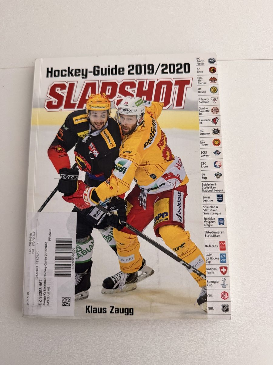 Libri: Slapshot 2019/20 – Usato da UNTERSIGGENTHAL venduto da s_rzb8