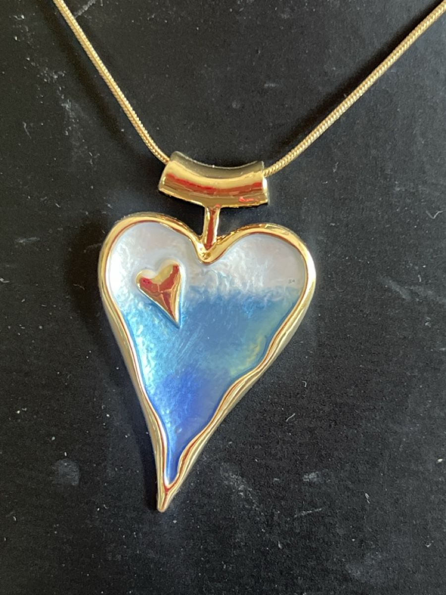 Catenine: Kette mit schönem Herz Anhänger – Nuovo (secondo la descrizione) da Seon venduto da Sunny-Schmuck78 1