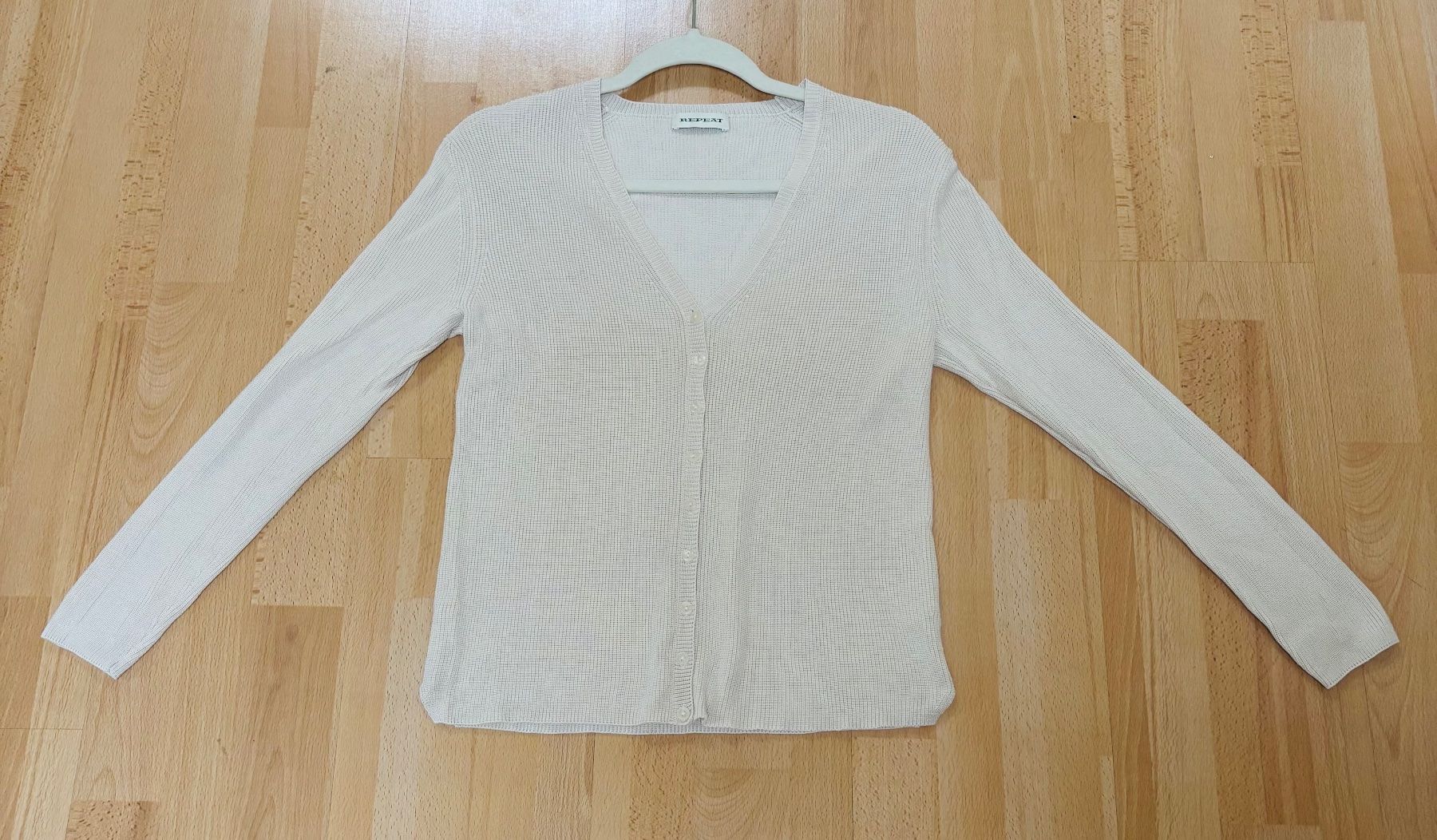 Repeat Giacche: Repeat - Strickjacke - 100% Seide - Ecru - Gr. 40 – Usato da Zofingen venduto da Justizia_01