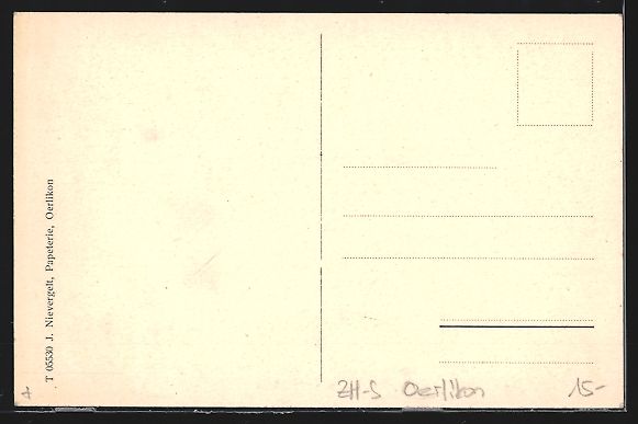 Cartoline postali: AK Oerlikon, Totale mit Kirche – Usato da Berlin venduto da bartko-reher 1