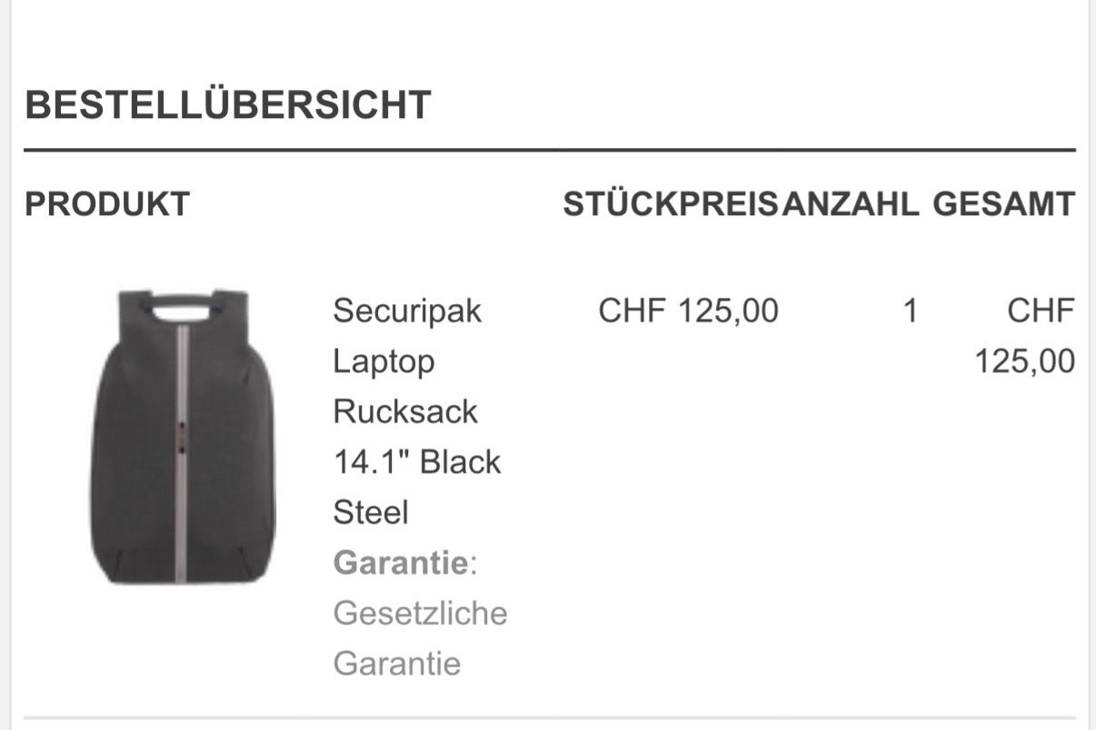 Samsonite Zaini: Samsonite Rucksack schwarz, Laptopfach, Business – Usato da Basel venduto da morochadelsur 5