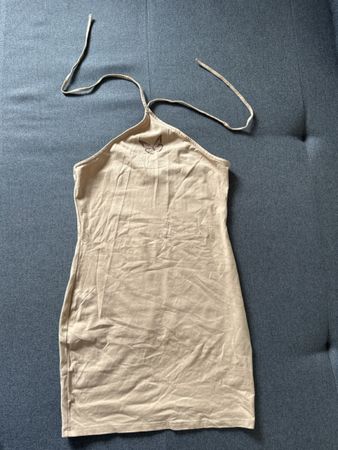 Kleid beige mit Schmetterling Grösse M H&M guter Zustand