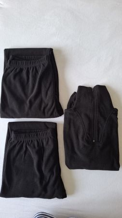 Mil-Tec Fleece Set XL, Schwarz, Winter, Top Zustand!