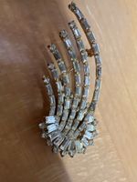 Vintage Brosche mit Strasssteinen - Glamour pur!