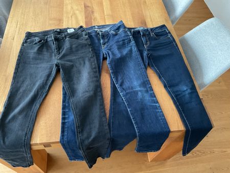 3 Damen Jeans/Only, 7 For All Mankind, American Eagle,Gr. 36