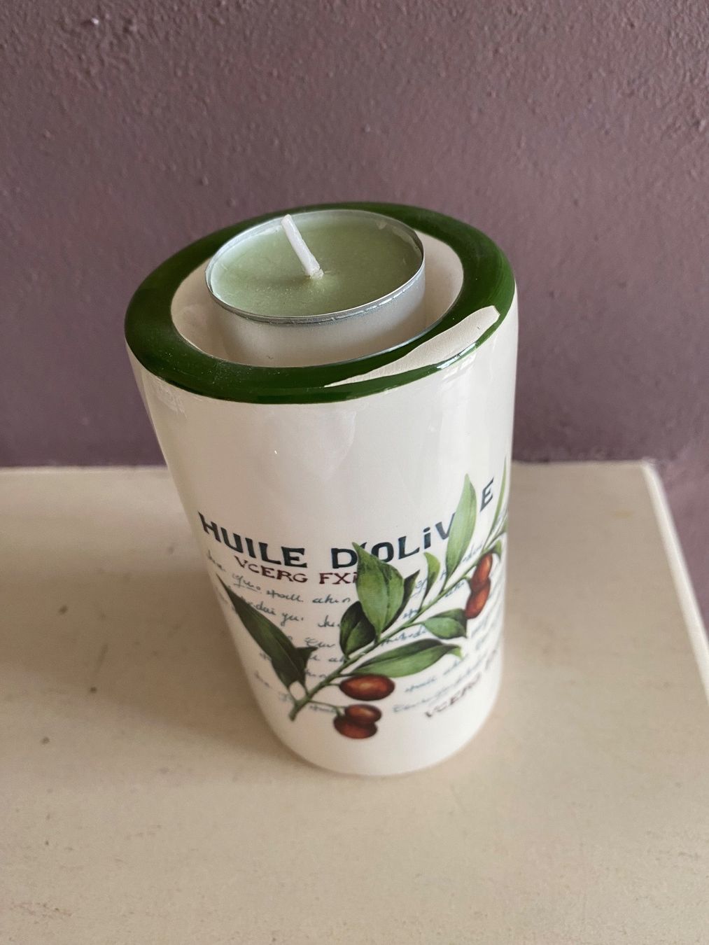 Portacandele: Kerzenhalter im Oliven Design – Nuovo (secondo la descrizione) da Balsthal venduto da Uroby