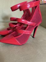 Rote High Heels „Athena“ Gr. 6.5 – sehr guter/neuwertiger Zu