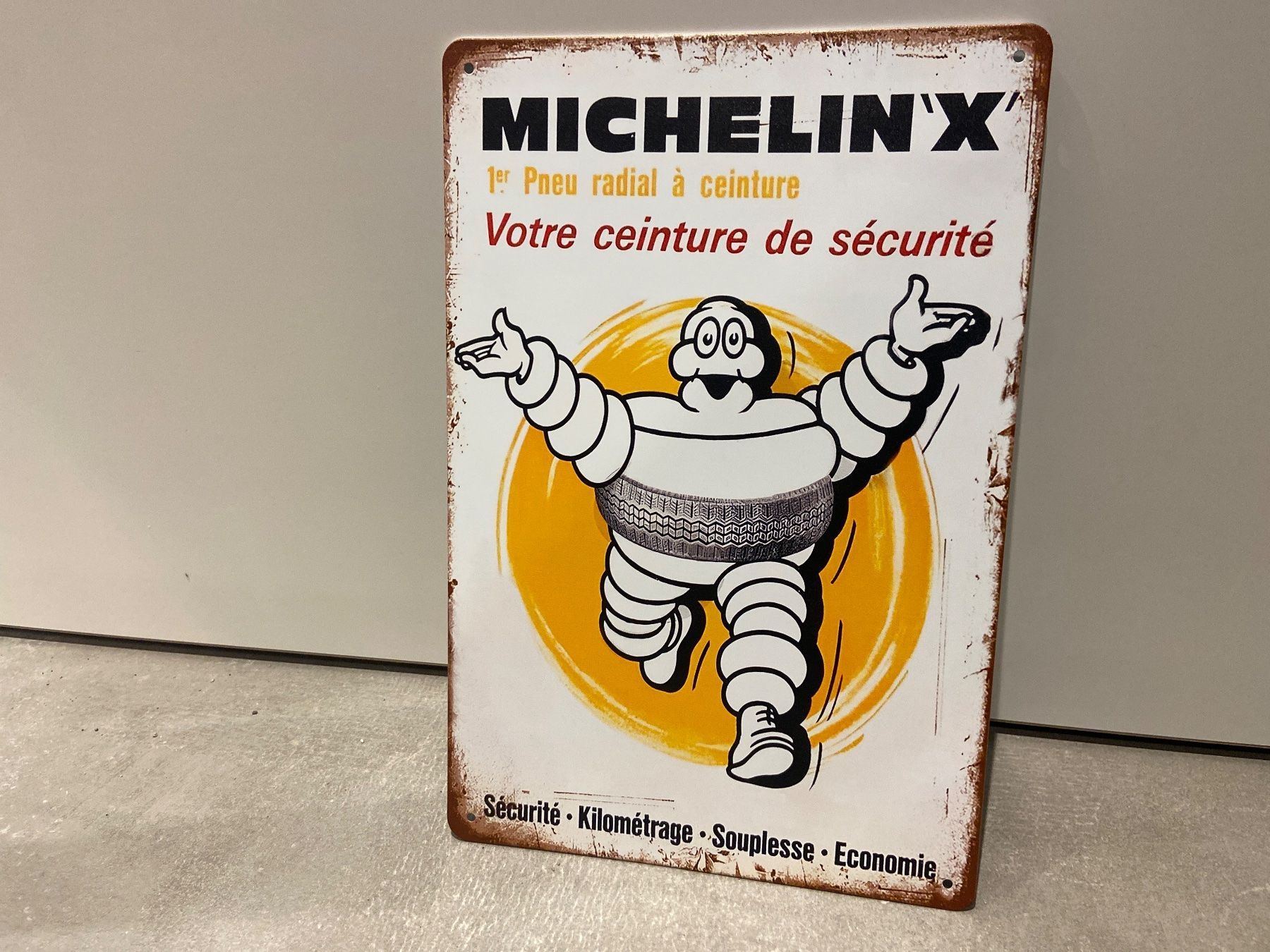 Insegne: MICHELIN X VINTAGE BLECHSCHILD  NEU ! – Nuovo e nell'imballaggio originale da Seon venduto da Aaargauer01 2