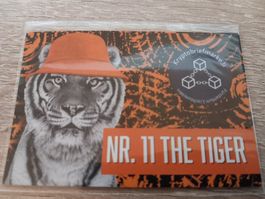 FL-Cryptobriefmarke Nr. 11 -The Tiger - Auflage nur 1850 Stk