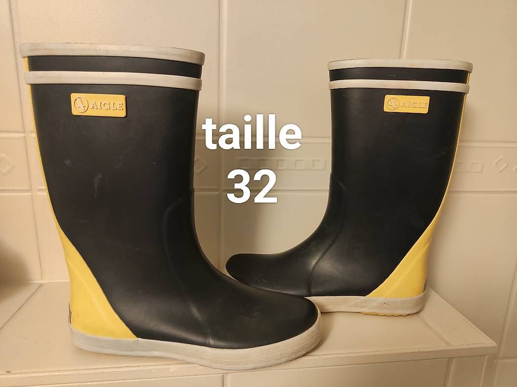 Scarpe per ragazzi: Bottes de pluie enfant aigle taille 32 – Usato da fribourg venduto da pegalex