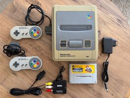 Console Super Famicom avec Super Mario Kart