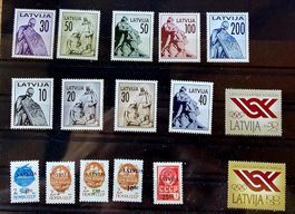 LATVIJA LETTLAND LETTONIE timbres ** 1991-92
