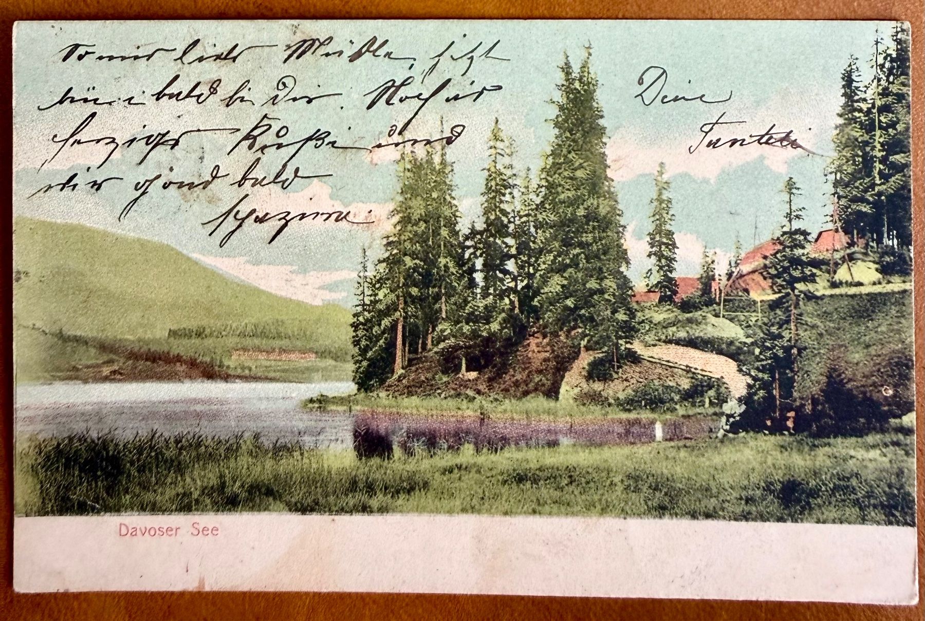 Cartoline postali: Davos - See - 1907 – Usato da Lutry venduto da Ediego