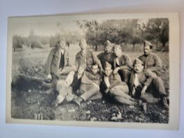 Alte Fotografie Soldaten Gruppe RZ