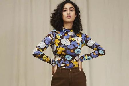 Zara Haut à Fleurs Vintage Taille M, neuf