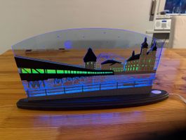 LED Leuchte Luzern, Schweizer Wahrzeichen, Top Zustand!