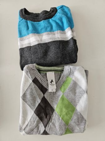 2 Feinstrick Pullover Langarm Shirt C&A Gr. 104 (klein)
