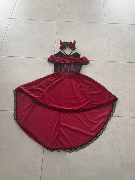 Produktbild von Smiffys - Kinder Jungen Deluxe Tag Der Toten Teufel Kostüm, Maske, Jacke Und Oberteil, Rot