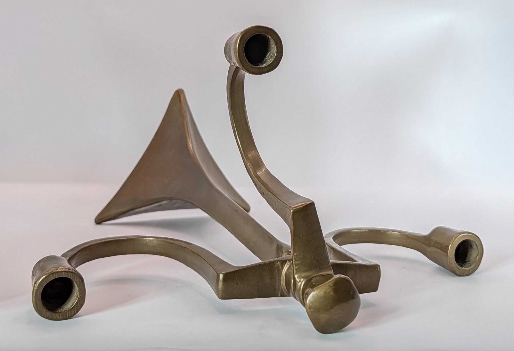 Portacandele: Messing-Kerzenleuchter im Jugendstil - Michael Harjes – Usato da Luzern venduto da mac_qh8h 2