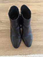 Damenschuhe Stiefeletten schwarz Leder Grösse 38 gebraucht