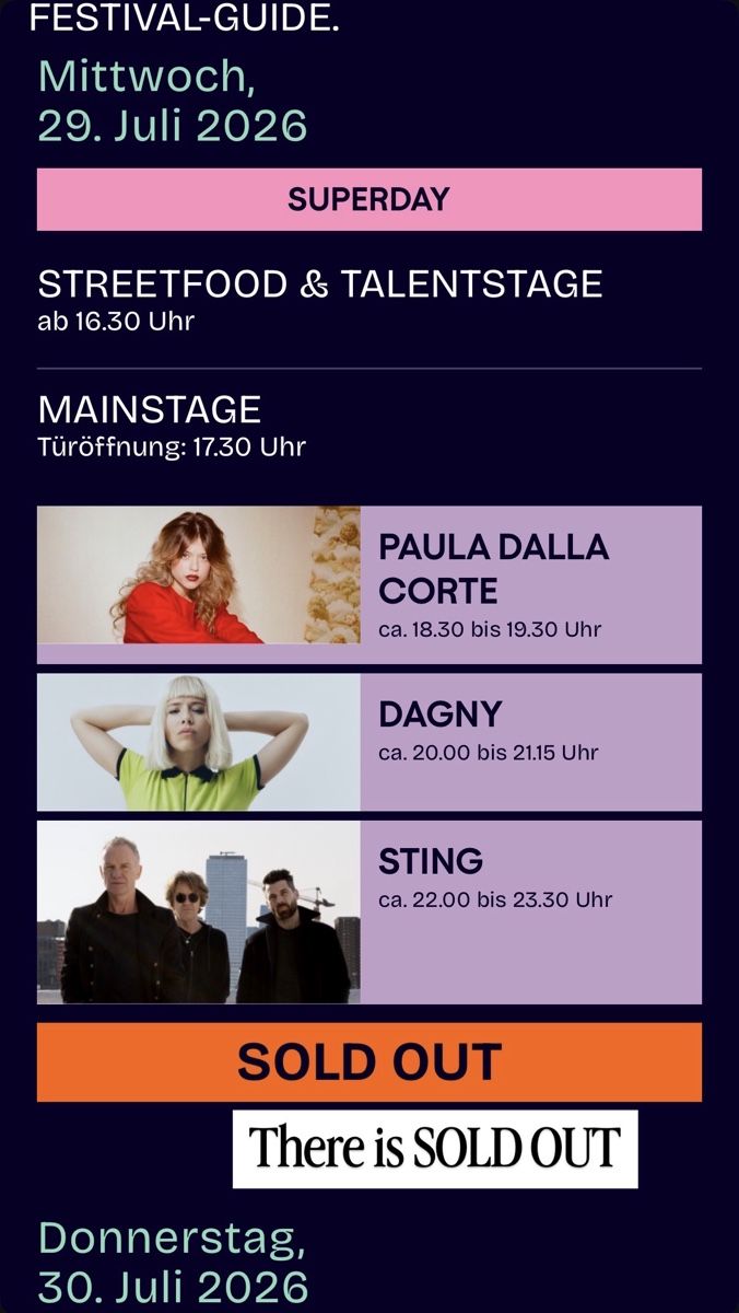 Tickets: 1 Ticket to the Sting Concert  – Neu und originalverpackt aus Zürich von daria_krutaja 1