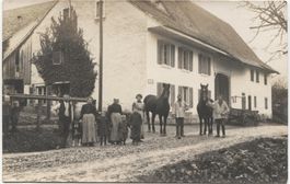 Landwirtschaft/Bauernfamilie/Pferd 1910 AG/BL?