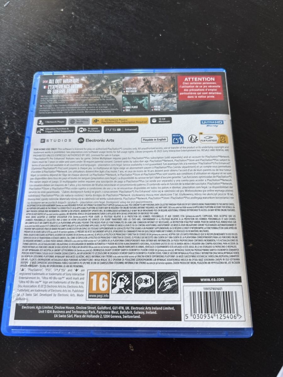 Sony Giochi: Battlefield 6 – Usato da Seftigen venduto da adijosi 1