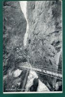 Meiringen, Aareschlucht, 1905, belebt, gelaufen
