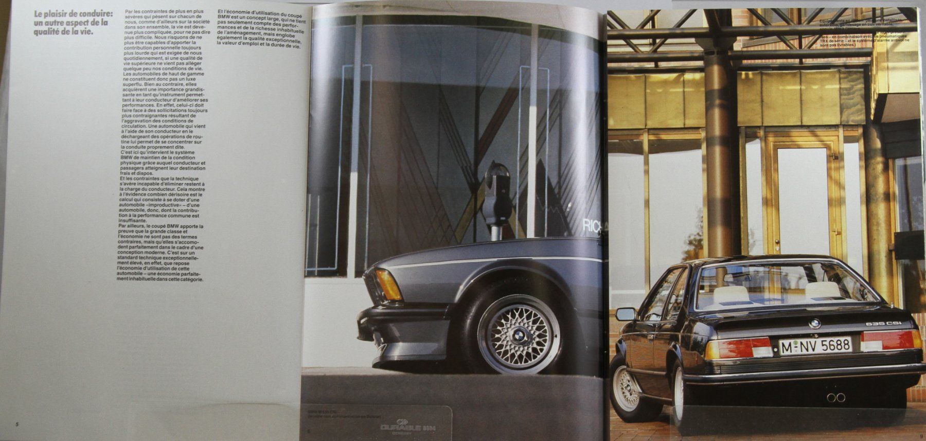 BMW Dokumente: PROSPEKT | BMW- 635CSi - 635CSi KAT - TYP E24   | AB 01.1986 – Gebraucht aus Unterägeri von Isha04 2