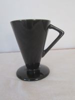 Schwarze Retro Tasse, Vintage Design, Rarität! Kaffee, Tee
