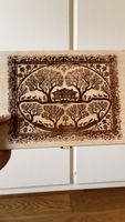 Wooden box with 15 compartments decorated Lid