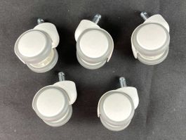 TOPSTAR | Hartbodenrollen | Grau / Weiss | 5 Stk