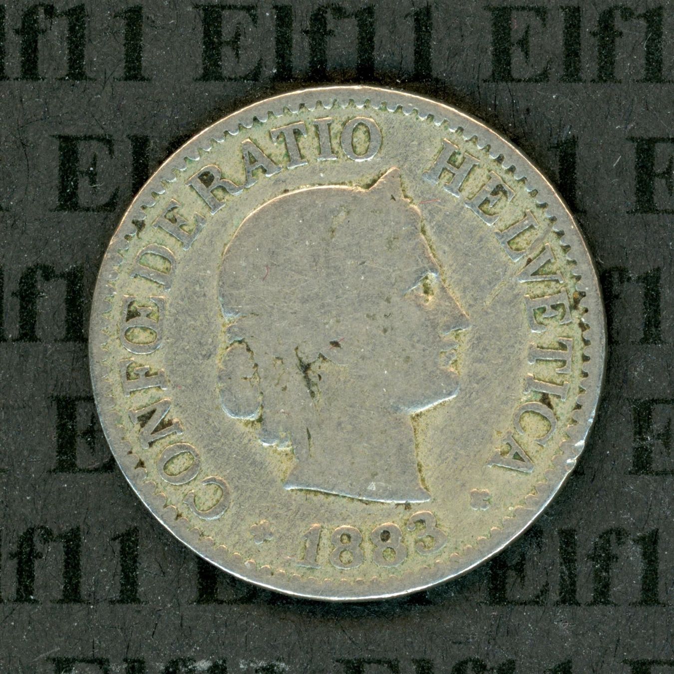 Tutti le monete: CHF___0.10 1883 s 10 Rappen – Usato da Widnau venduto da Elf11