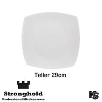 Eckige Gastro- Teller 29cm, Porzellan
