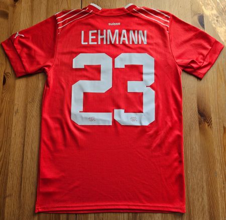 Trikot Schweiz #23 Lehmann Puma Gr. S Schweizer Fussball