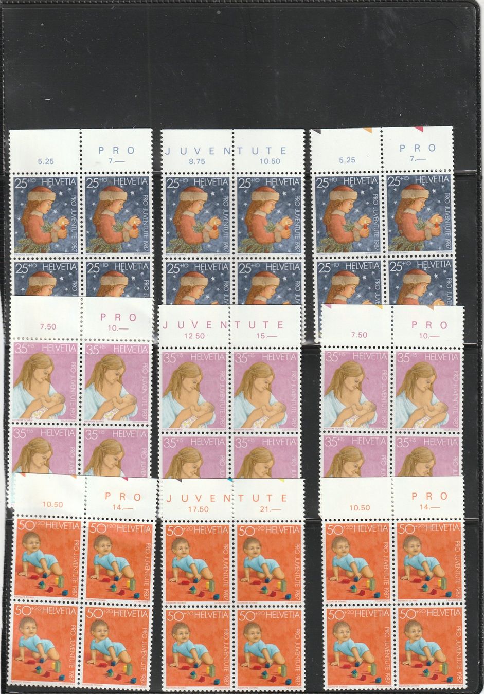 Tous les timbres: CH Frankaturware Viererblöcke Postfrisch ** – D'occasion à Rupperswil par Ema10