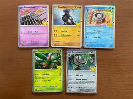 Pokemon Karten Set Holo 30 Jahre (Versand gratis)