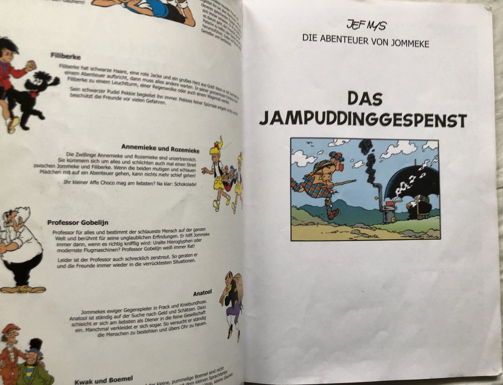 Fumetti: JOMMEKE - Band 2 - Das Jampuddinggespenst – Usato da Schaffhausen venduto da durruti 1