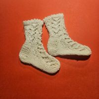 Puppensöckli, von Hand gestrickt