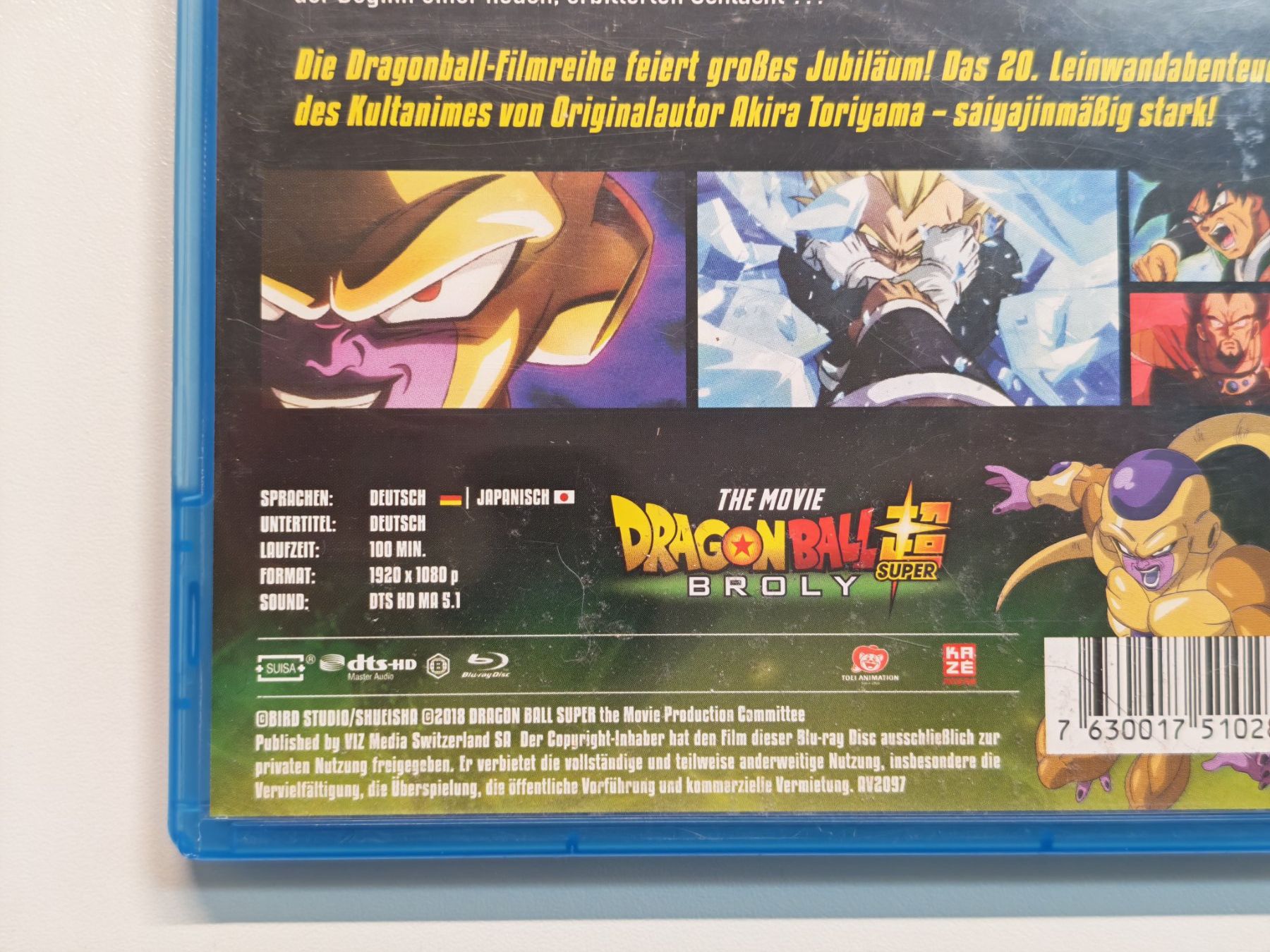 Tutti i DVDs: Dragonball Super: Broly – Usato da Liestal venduto da Kratzilla 3
