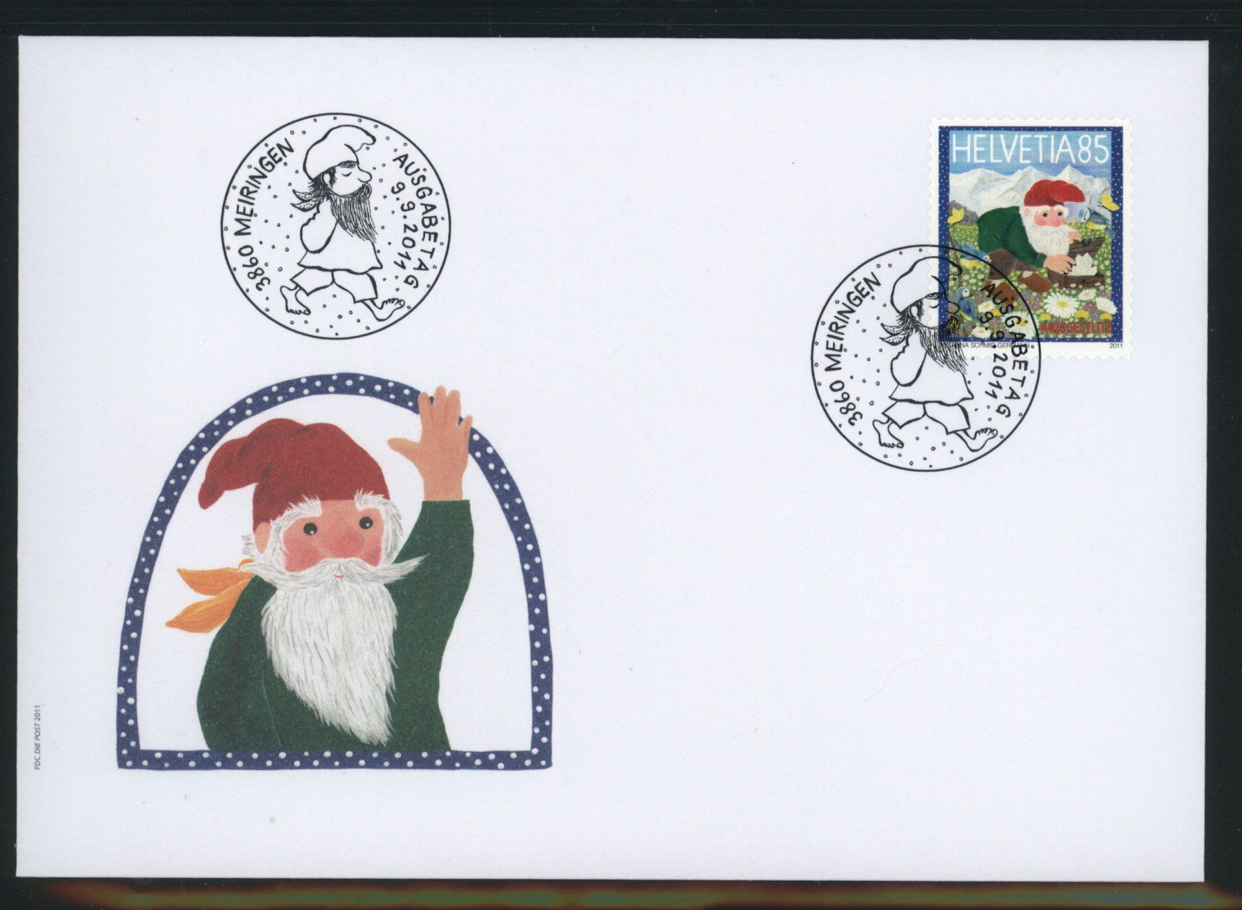 Tutti i francobolli: 2011, FDC, Muggenstutz (1405) – Usato da Willisau venduto da Vollstempel