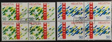Tutti i francobolli: 1990 700 Jahre Eidgenossenschaft Viererblock ET-Stempel – Nuovo (secondo la descrizione) da Dübendorf venduto da goeggi79