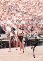 Marion Jones Autogramm signiert Foto 13x18cm