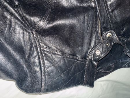 Lederjacke schwarz Grösse S/M guter Zustand