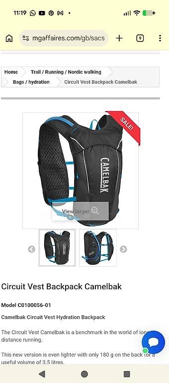 Zaini: Circuit Vest Rucksack Camelbak – Usato da Root venduto da the_yh7l 3