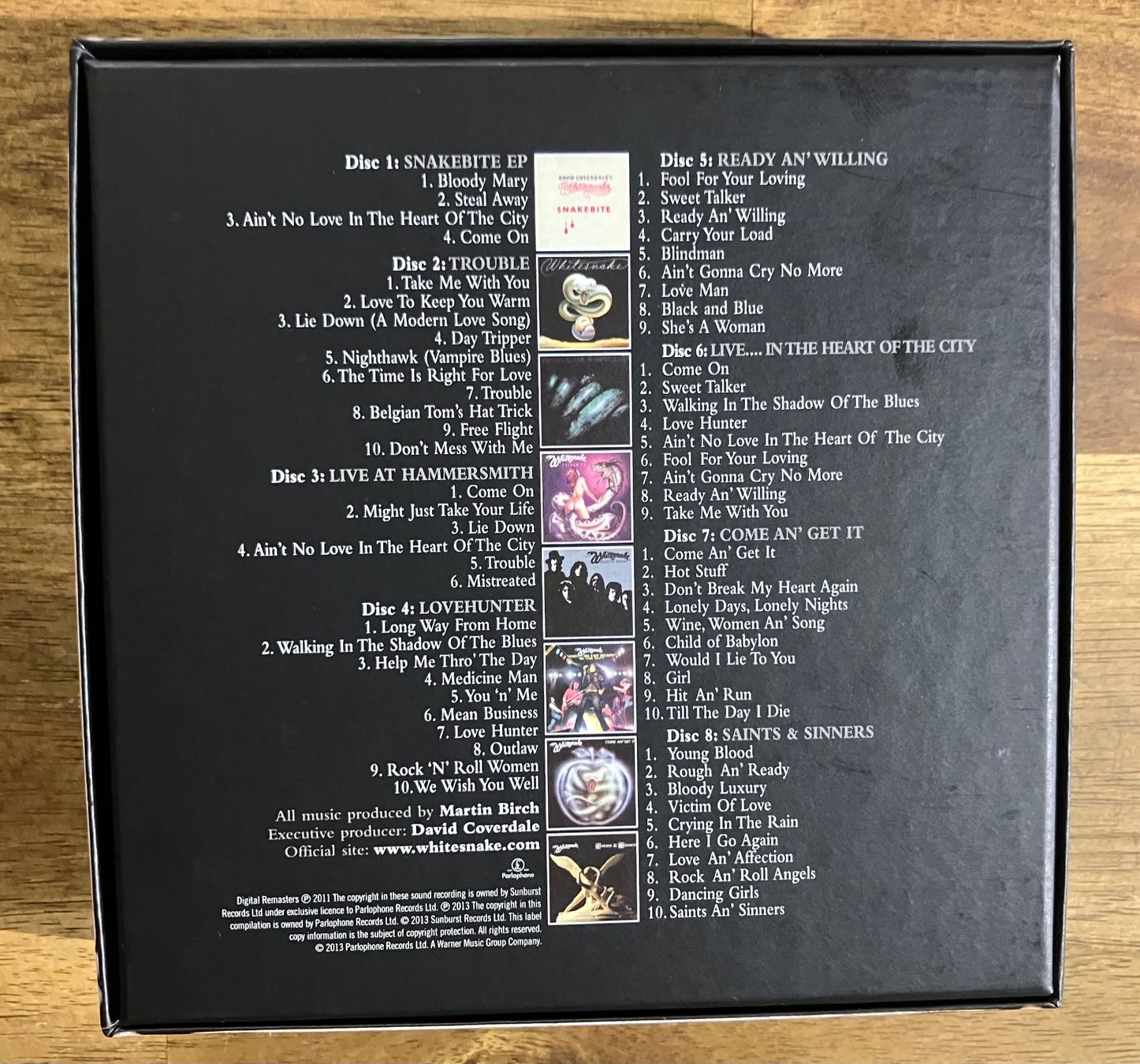 CD: WHITESNAKE Little Box "o" Snakes 8CD Box – Nuovo (secondo la descrizione) da Belp venduto da B7L0 1