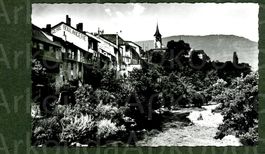 AK sw Boudry NE le Jura, L’ Areuse, le village ≈ 1960