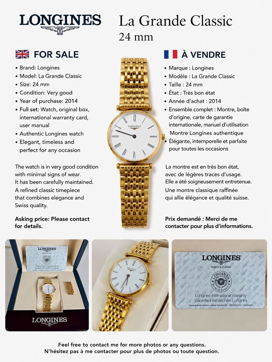 Longines Uhren: Watches Longines La grande classic  – Gebraucht aus Mont-sur-Lausanne von mil_65rm 7