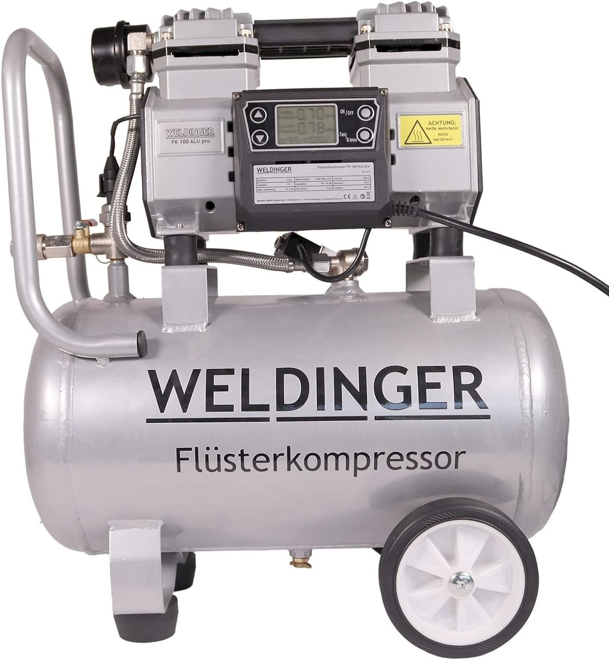 Compresseurs: WELDINGER FK100Alu pro Flüsterkompressor – Neuf avec emballage d'origine à Bottighofen par zaap